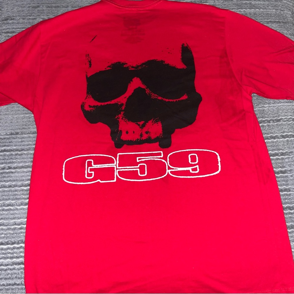 Men's Red Skull Graphic Tee